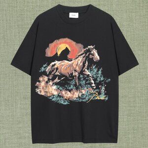 RHUDE Men's Black Short Sleeve